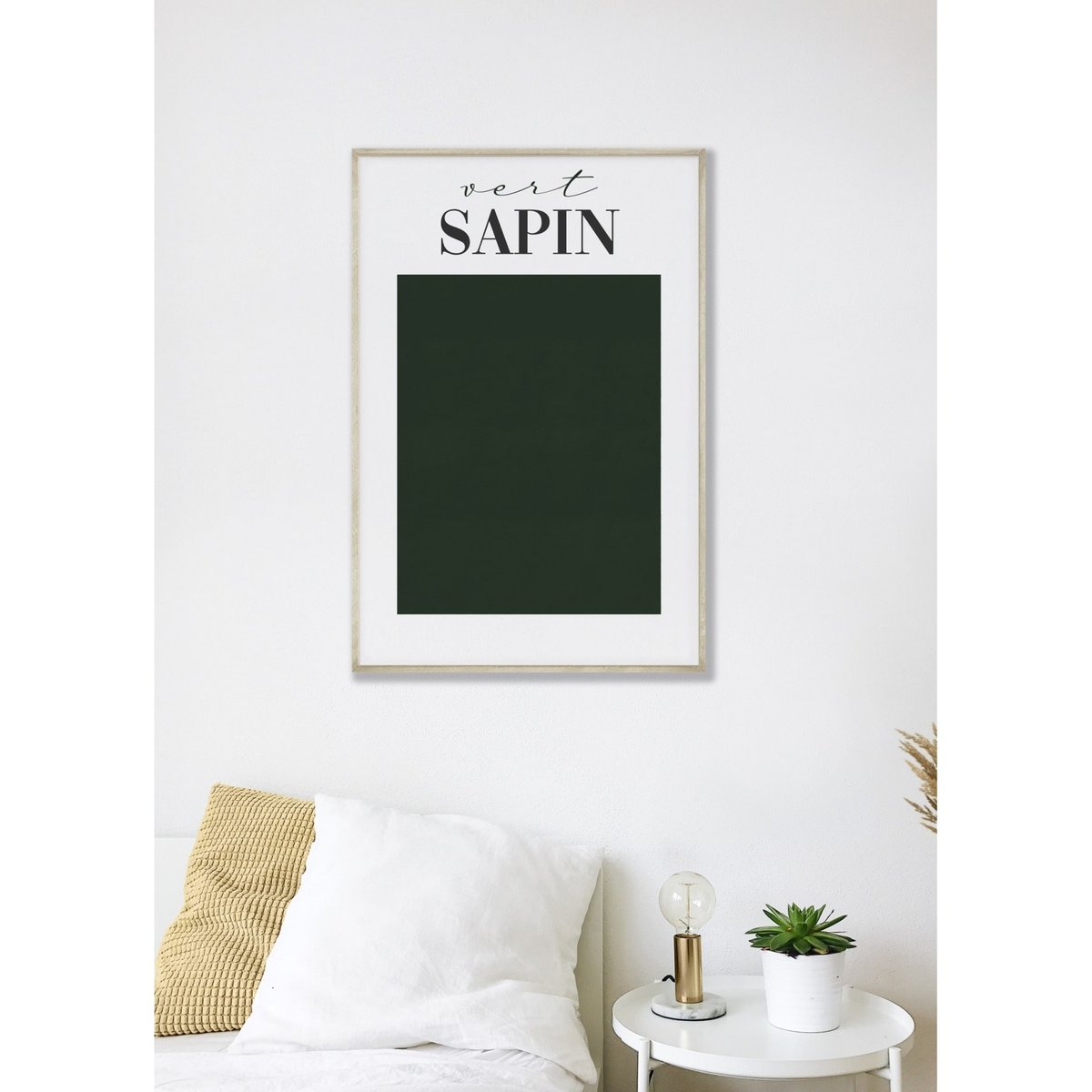 Affiche Vert Sapin blanc, L'AFFICHERIE