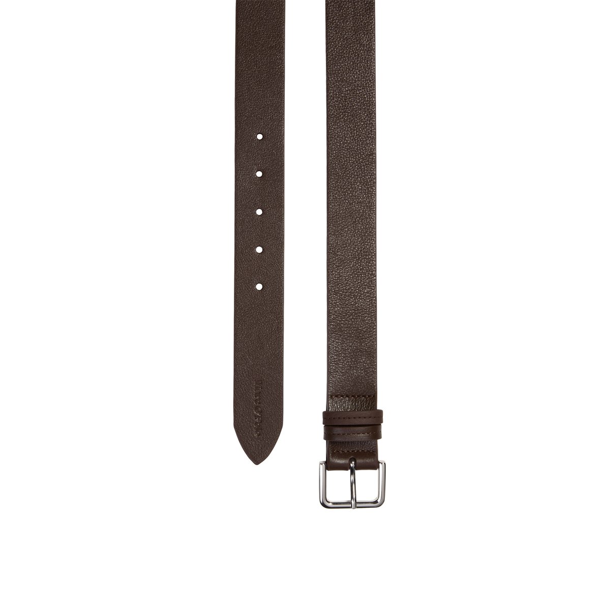 Ceinture avec deux passants de ceinture marron foncé, MARC O'POLO
