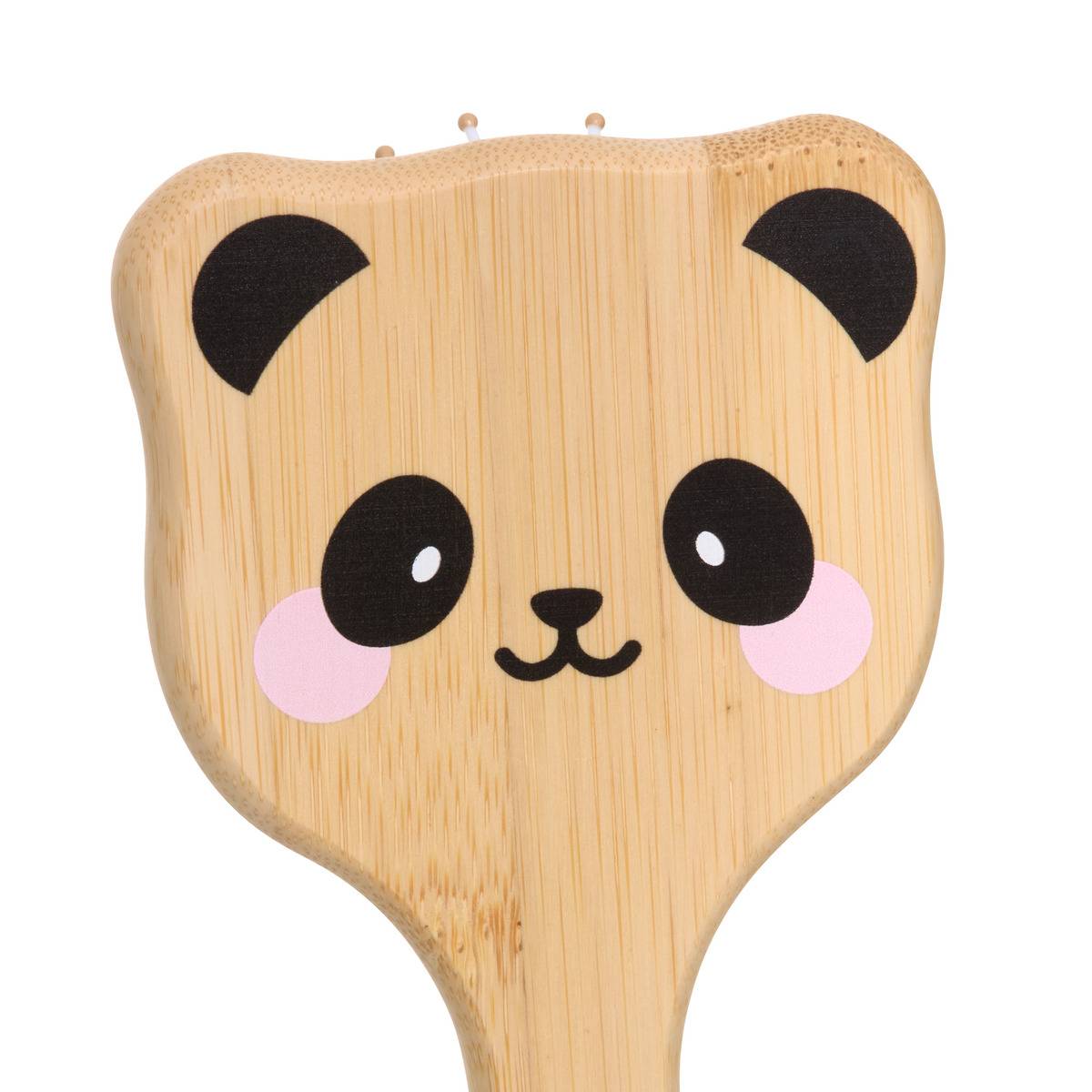 Brosse à Cheveux Panda en Bambou NIAMI beige, ATMOSPHERA FOR KIDS