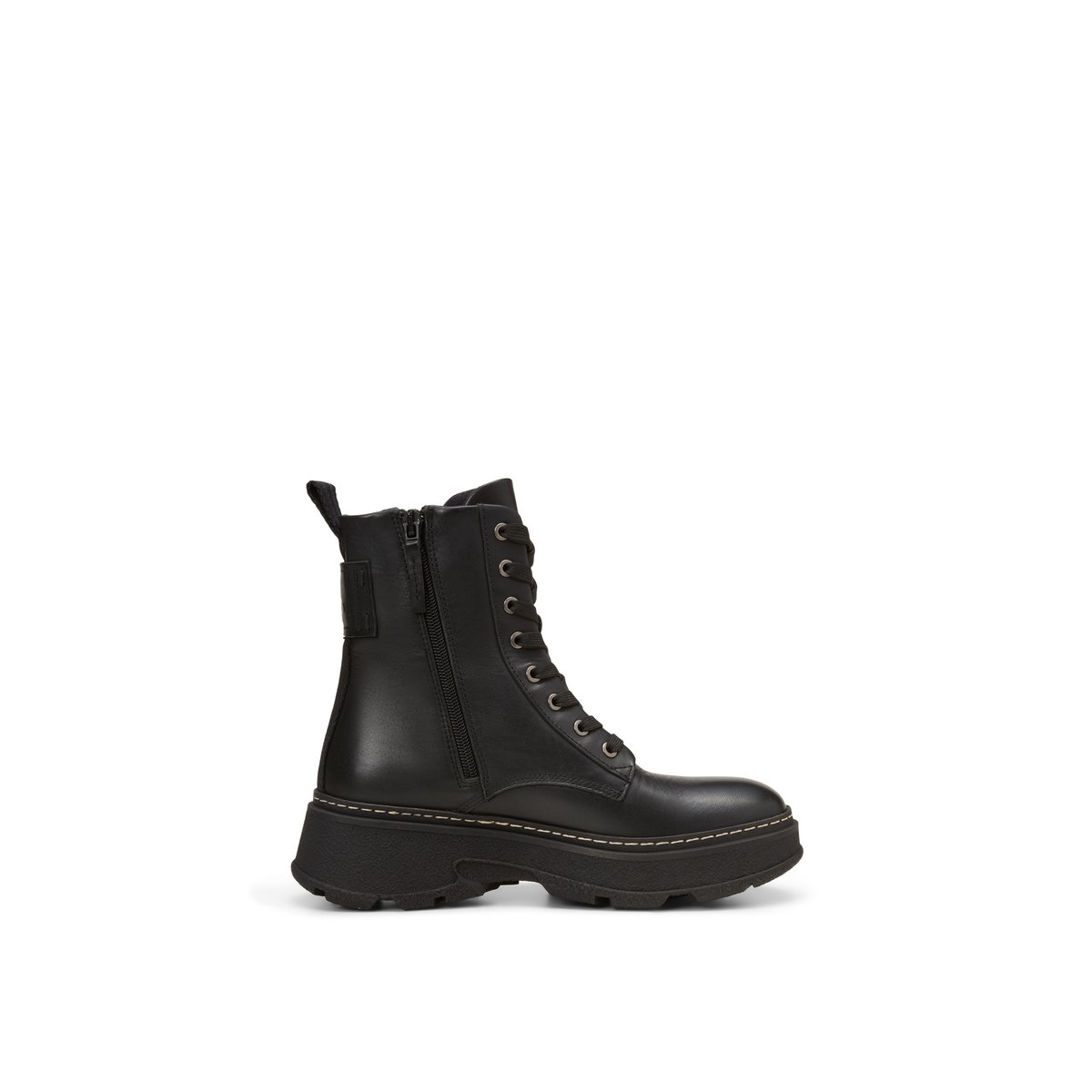 Bottes à lacets modèle Elisa avec semelle extérieure TR légère noir, MARC O'POLO