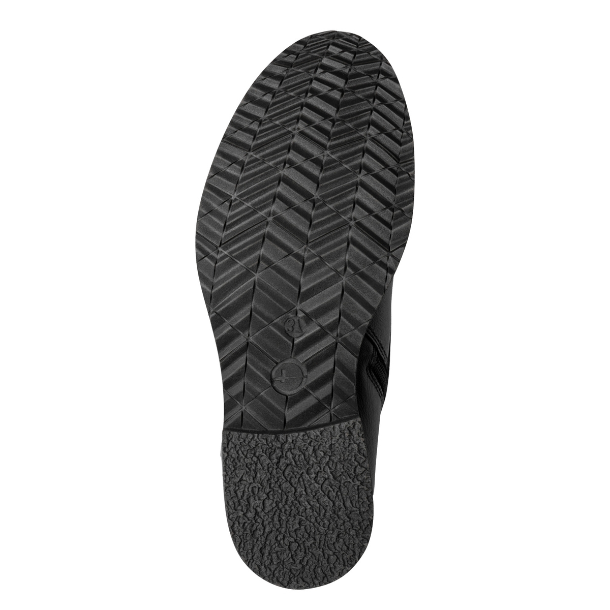 Bottines plates à lacets noir, TAMARIS