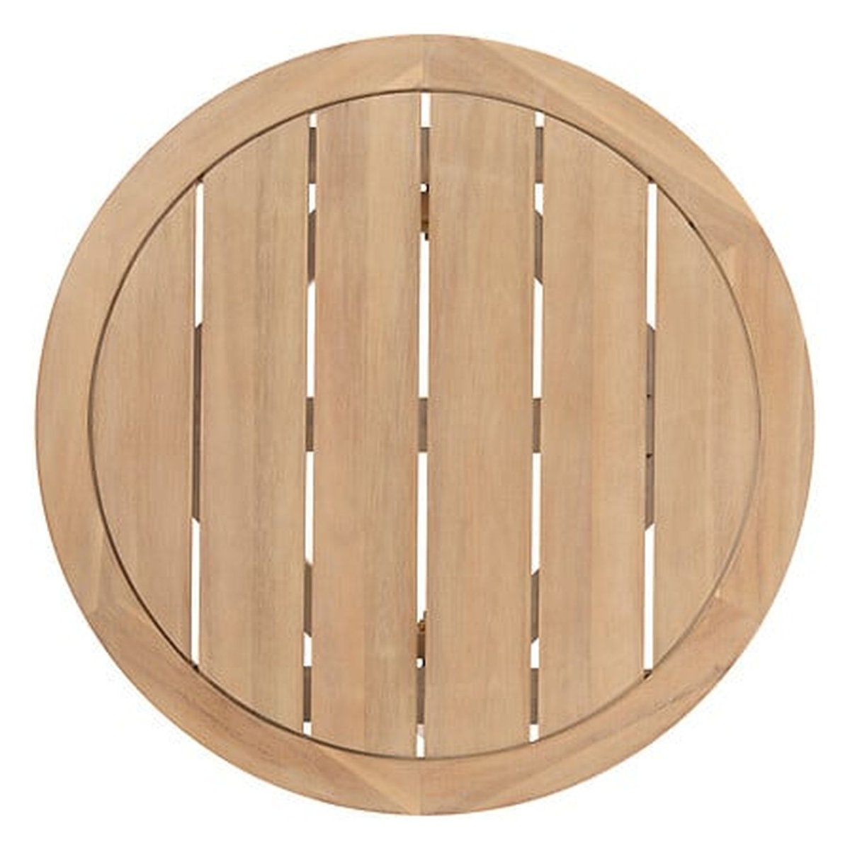 Table d'appoint de jardin ronde en acacia PAPOUASIE beige, HESPERIDE