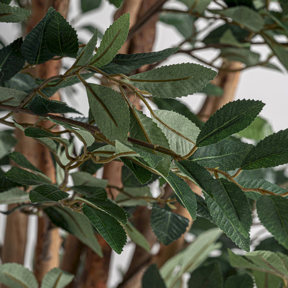 Ficus artificiel décoratif contemporain vert et marron, RECOLLECTION