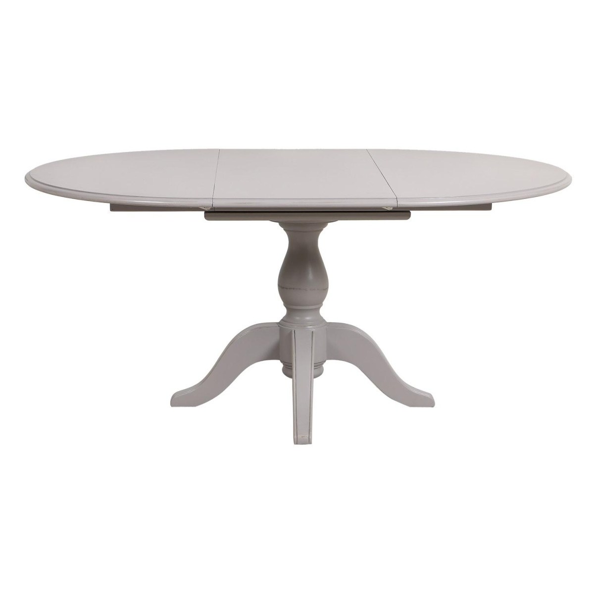 Table ronde extensible 1 pied - HARMONIE gris, INTERIOR'S