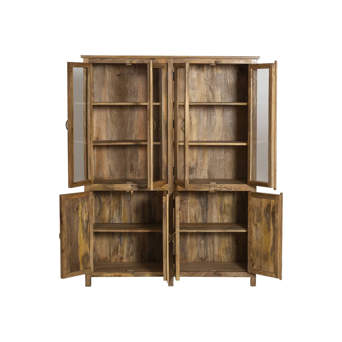 Vaisselier en bois de manguier LISANDRO bois clair, MADE IN MEUBLES