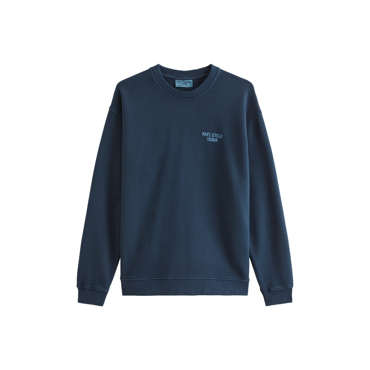 Sweat-shirt relaxed avec impression dans le dos bleu foncé, MARC O’POLO DENIM