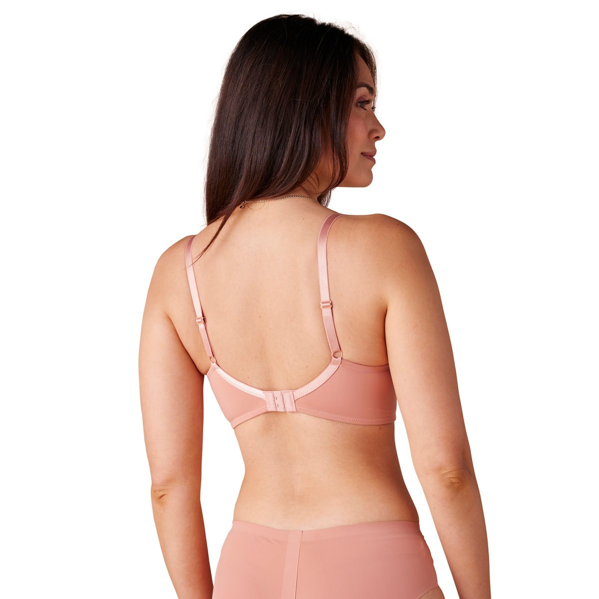 Lot de 2 soutiens-gorge grossesse et allaitement en microfibre et dentelle beige, ENVIE DE FRAISE