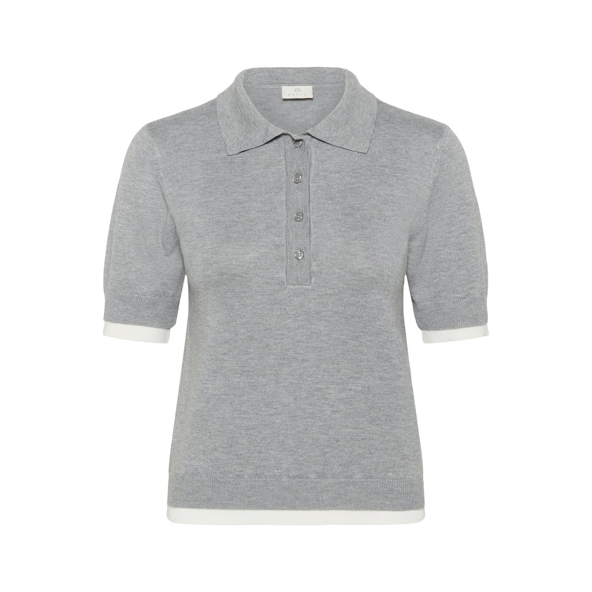 Chemise polo gris grey melange, KAFFE