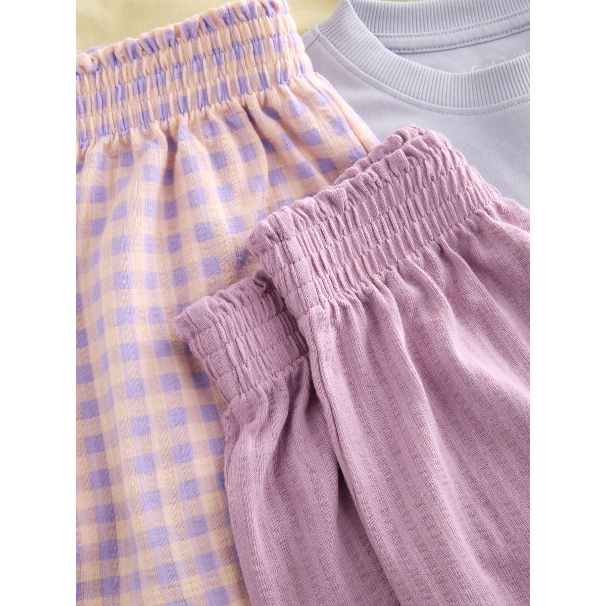 Pyjama short appliqué, lot de 2 rose/lilas, NEXT