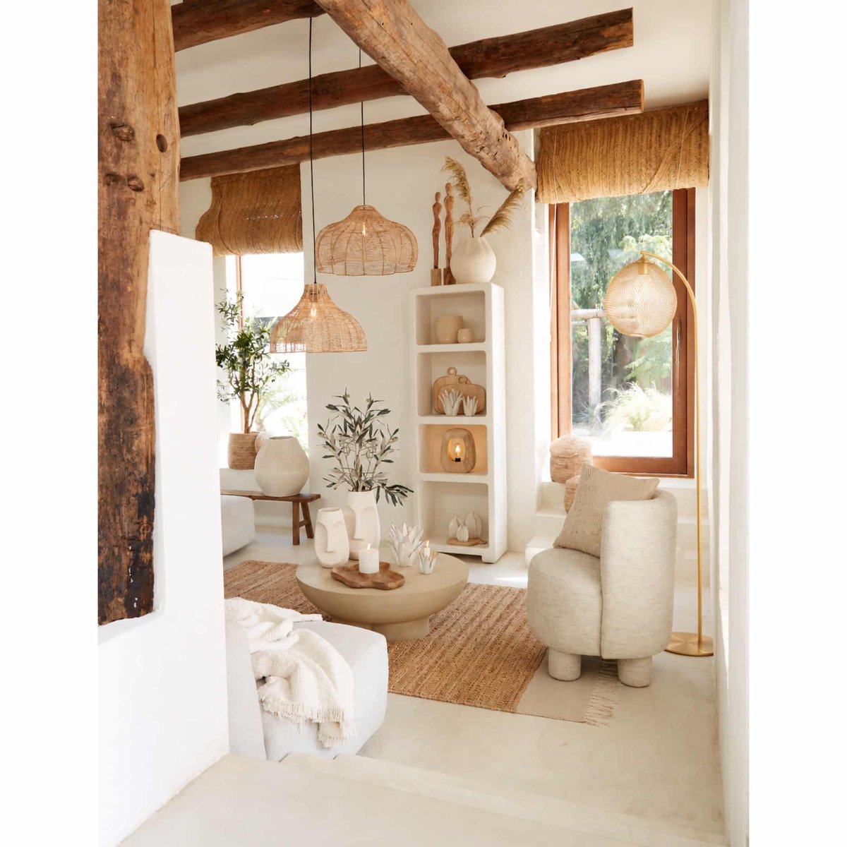 Lampadaire Métal MOROC l'or, LIGHT & LIVING 