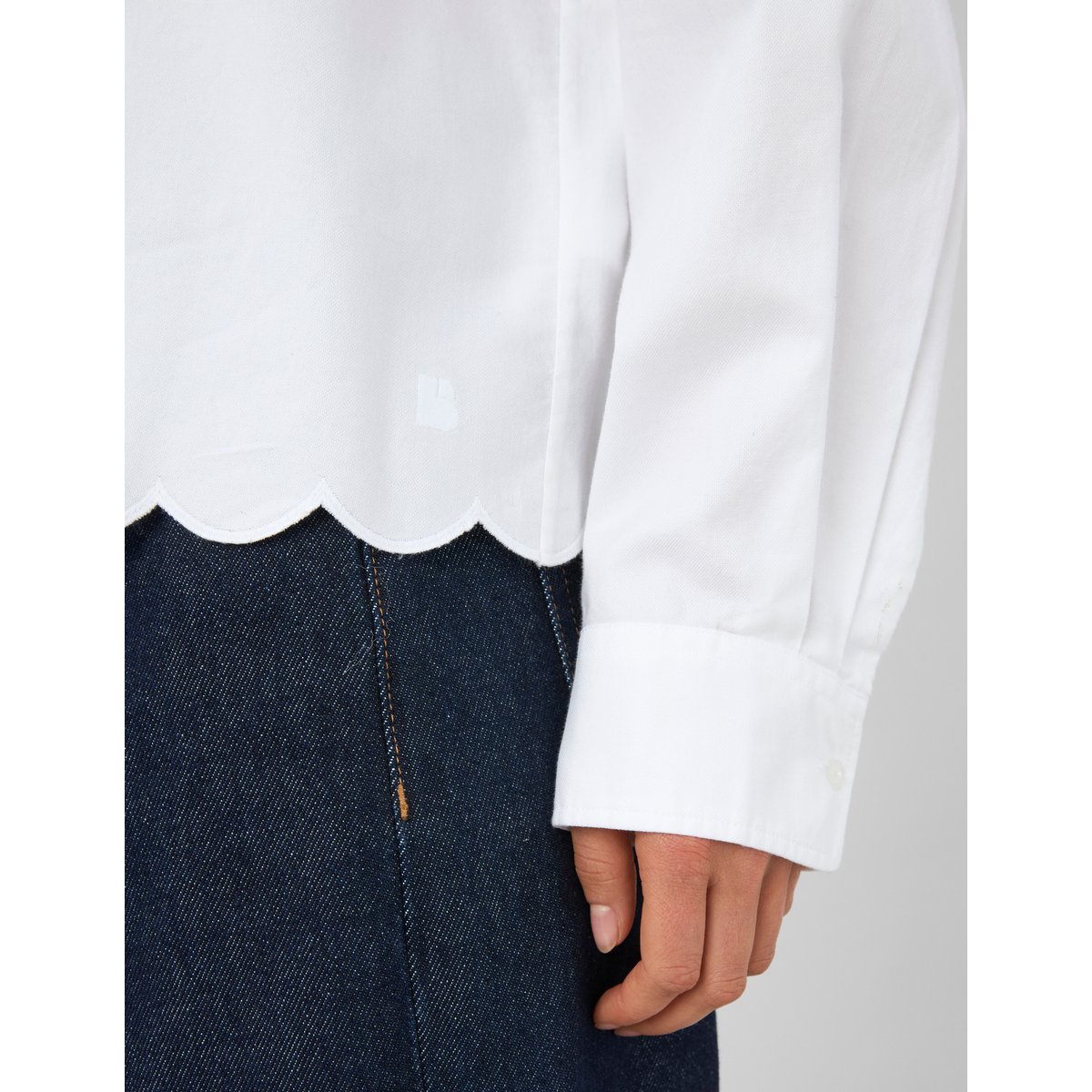 Chemise manches longues blanc, BZB