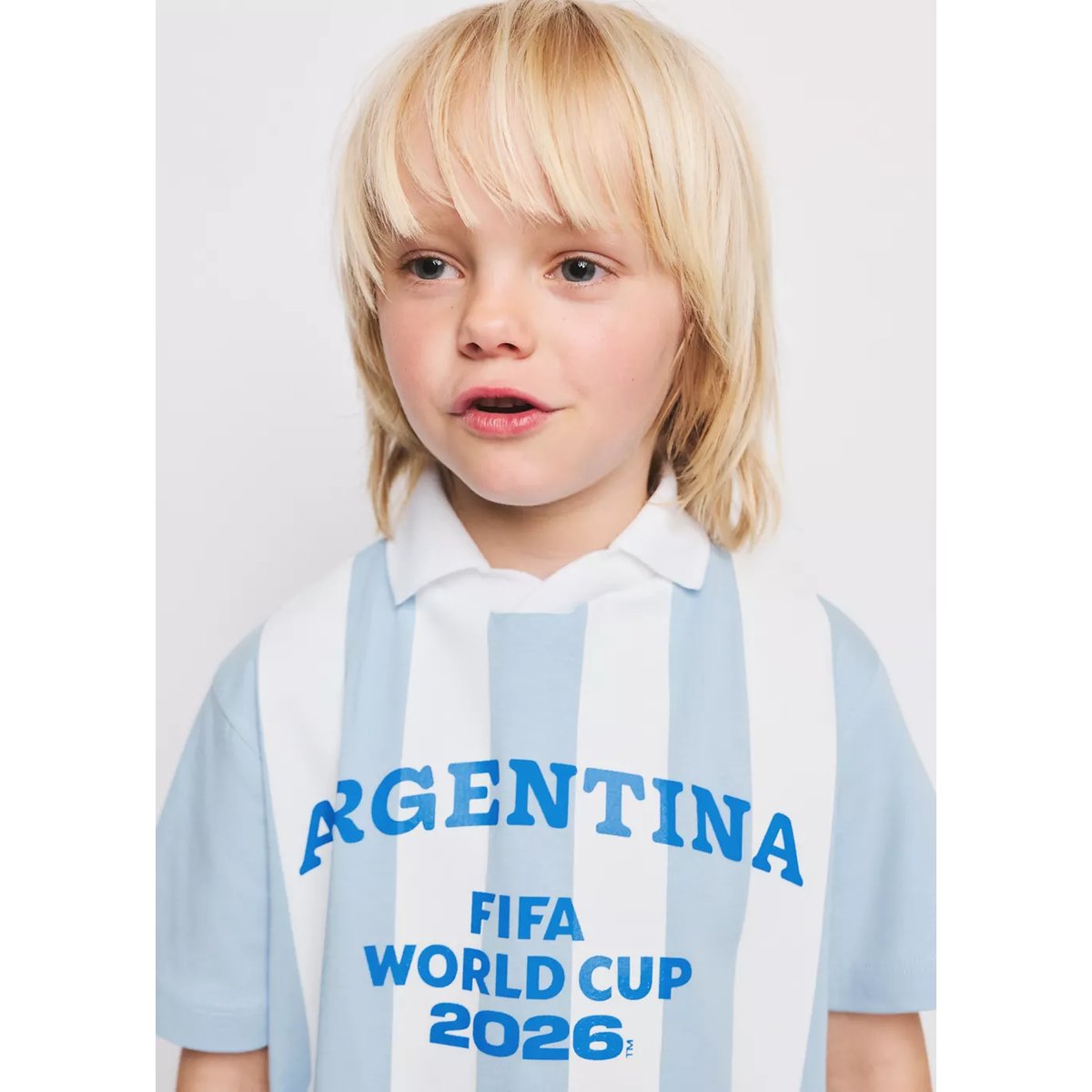 T-shirt Argentine Football bleu ciel, MANGO BABY