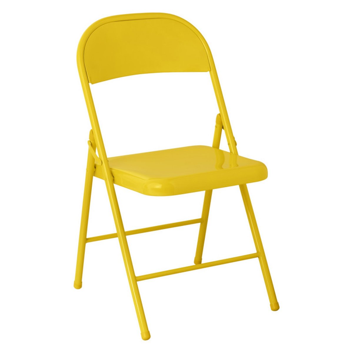 Chaise pliante métal couleur jaune, IB LAURSEN