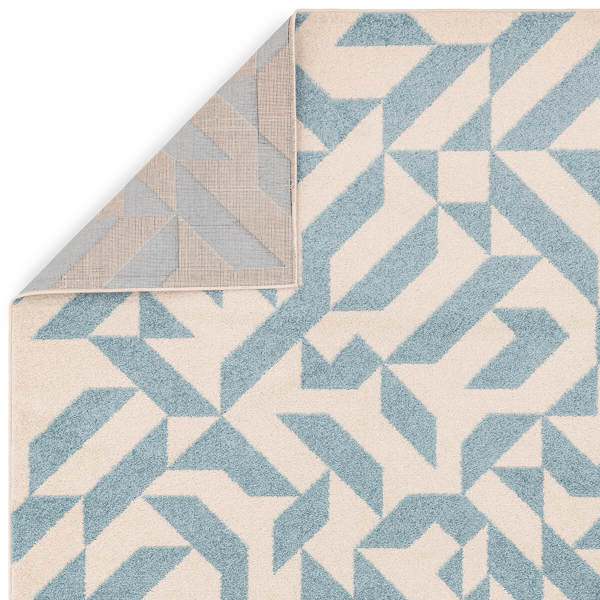 Shapes Flatweave Rug blue, SO'HOME