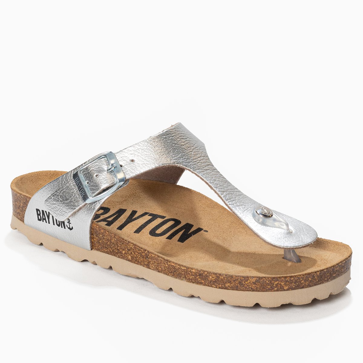 Tongs CORDOBA argent, BAYTON