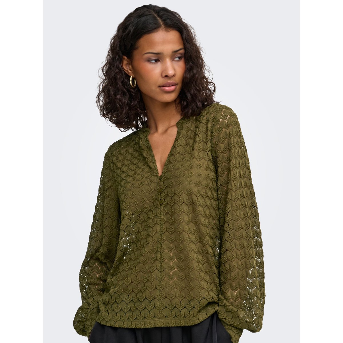 Blouse dark olive, JDY