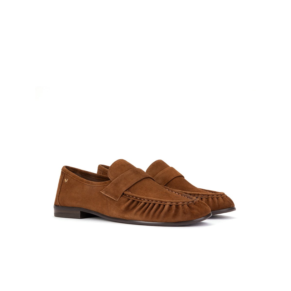 Mocassins cuir Baracchini tabaco, MARTINELLI