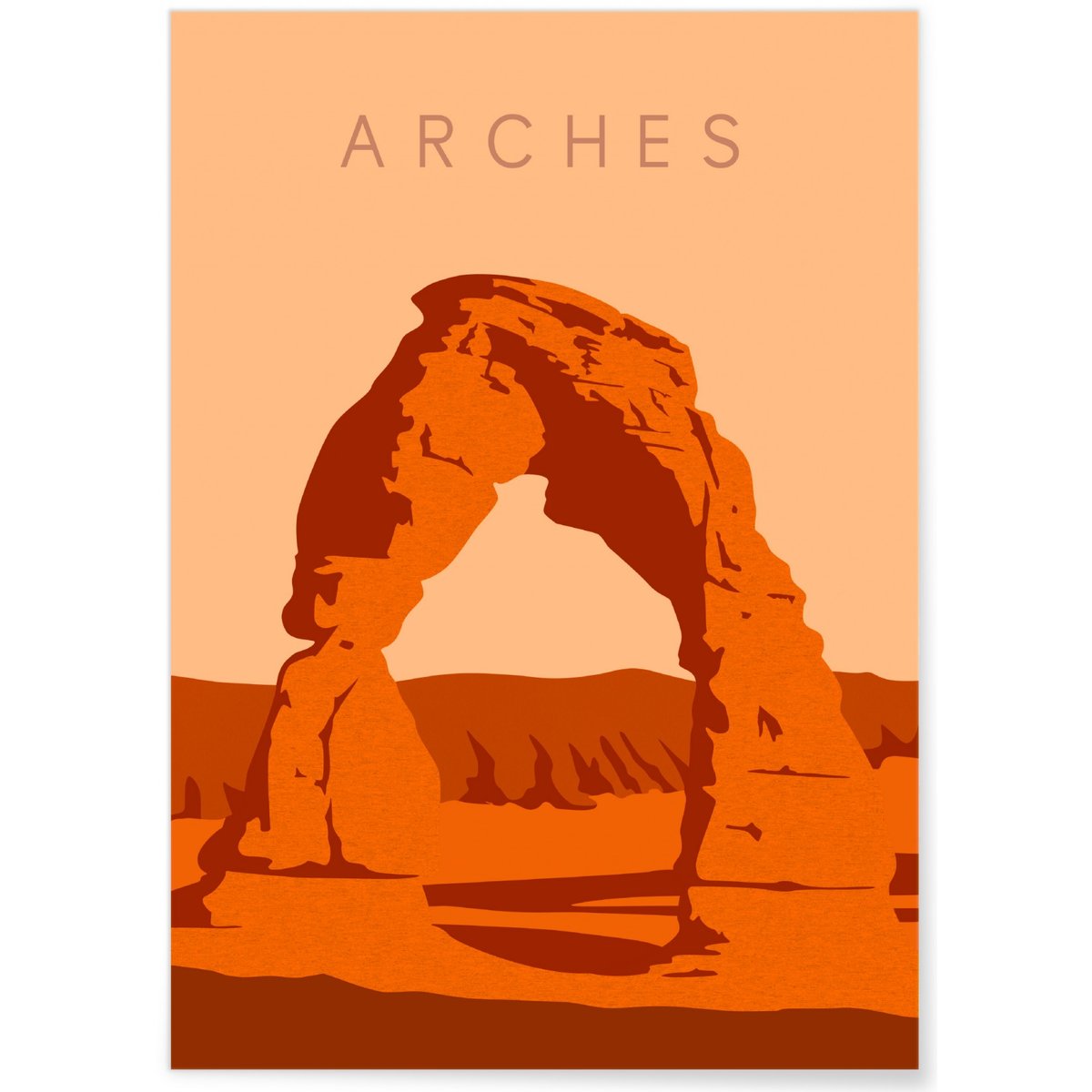 Affiche Arches blanc, L'AFFICHERIE