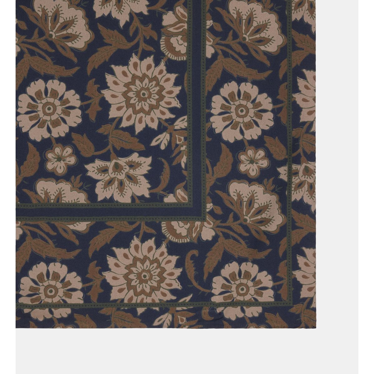 Carré ofelia soie bio bleu marine, JODHPUR