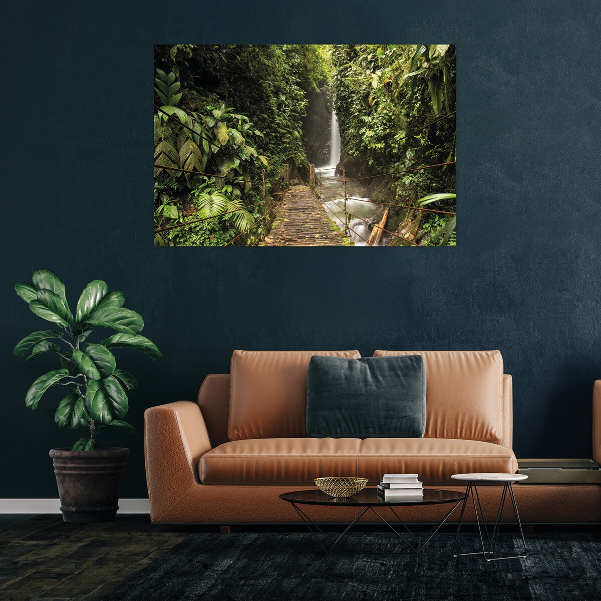 Tableau Mural Forêt Tropicale NATURE ÉVASION tableau en verre synthétique, CEANOTHE