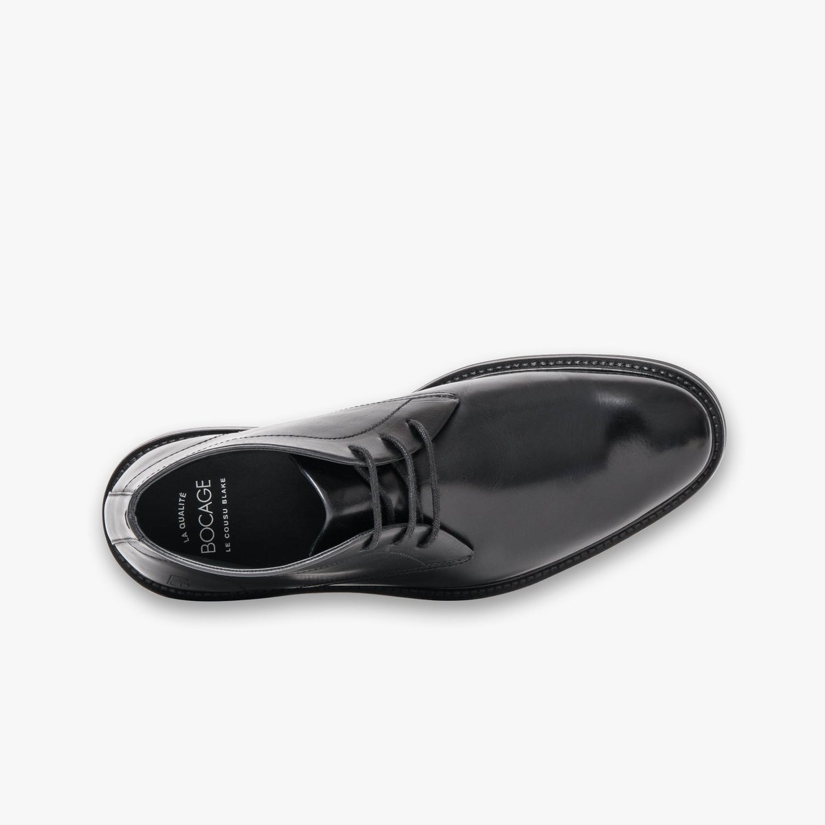 Boots en cuir TIM noir, BOCAGE