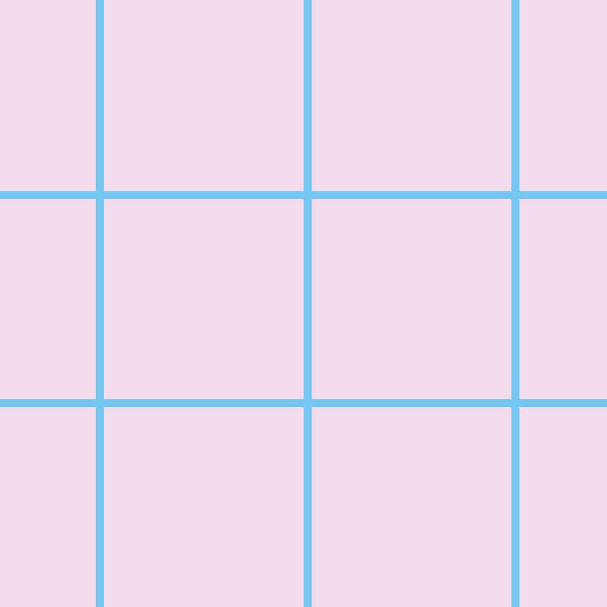 Papier peint carreaux roses pastel intissé, HEXOA