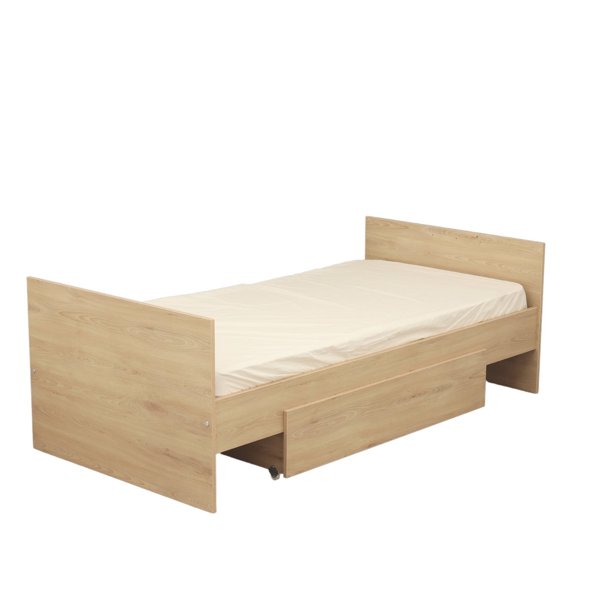 Tiroir pour lit bébé combiné évolutif décor bois hêtre marron, SAUTHON