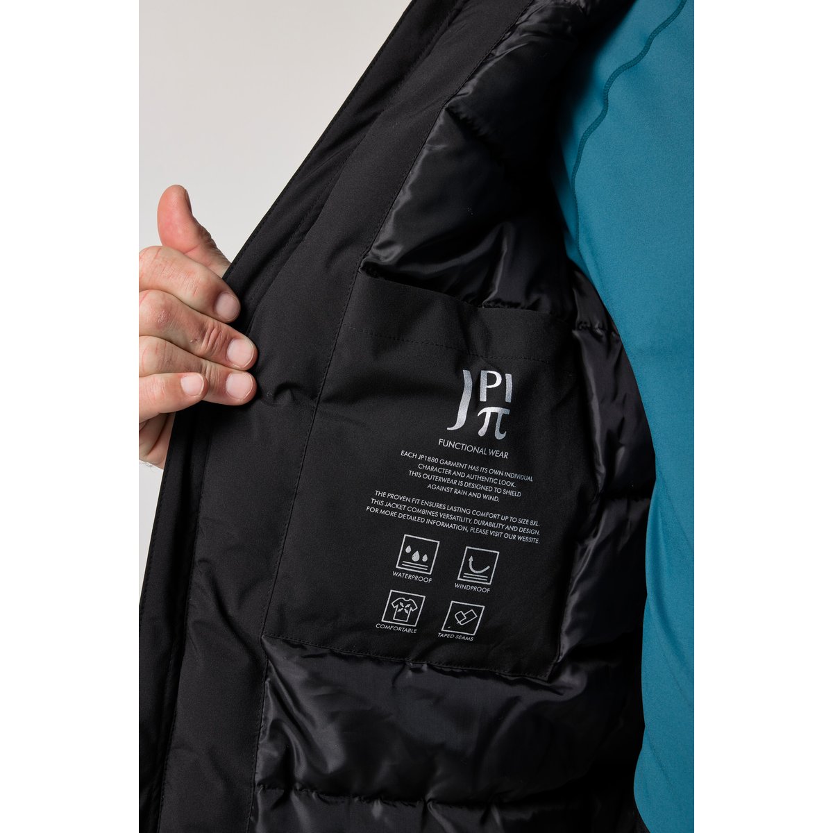 Veste technique, outdoor, imperméable noir, JP1880