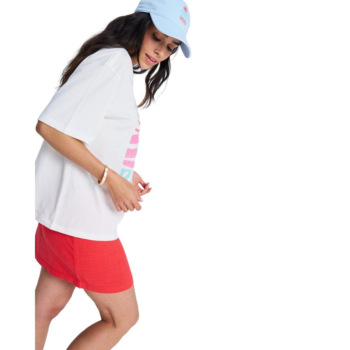 T-Shirt, manches courtes, col rond, . blanc coconut milk, ROXY