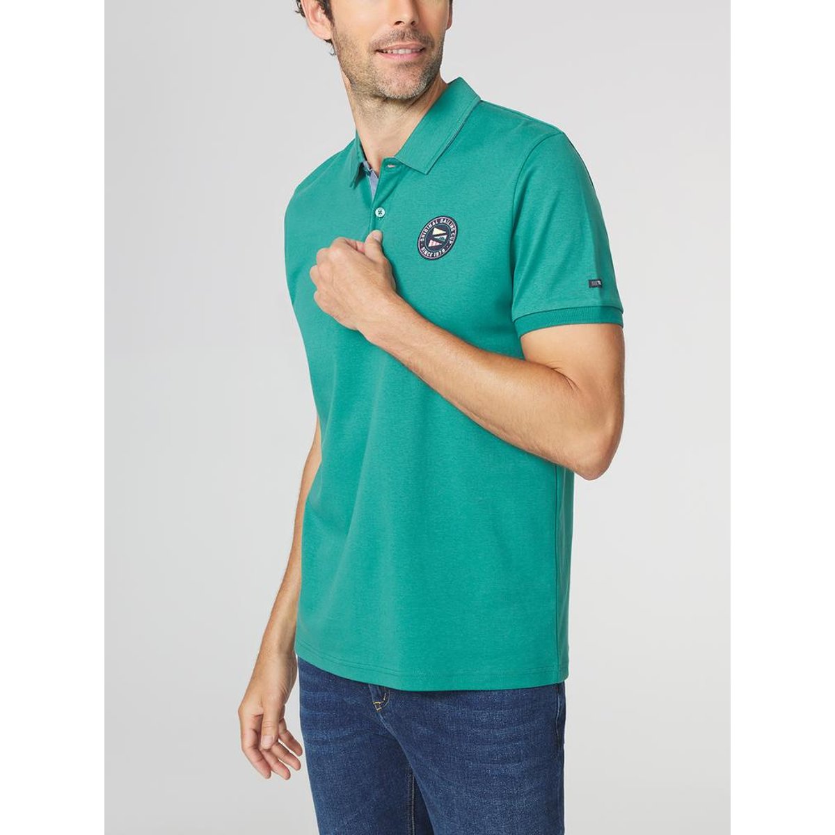 Polo manches courtes VOLDAPOL cactus, TBS