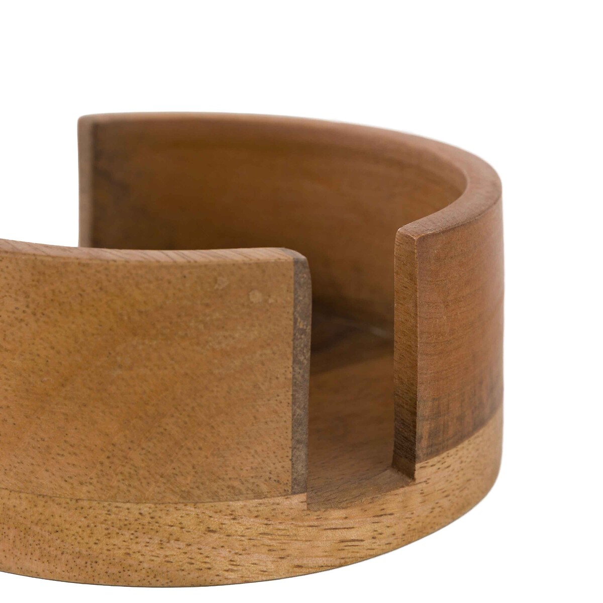 Set of 4 Mango Wood Coasters brown , ÉDITÉ