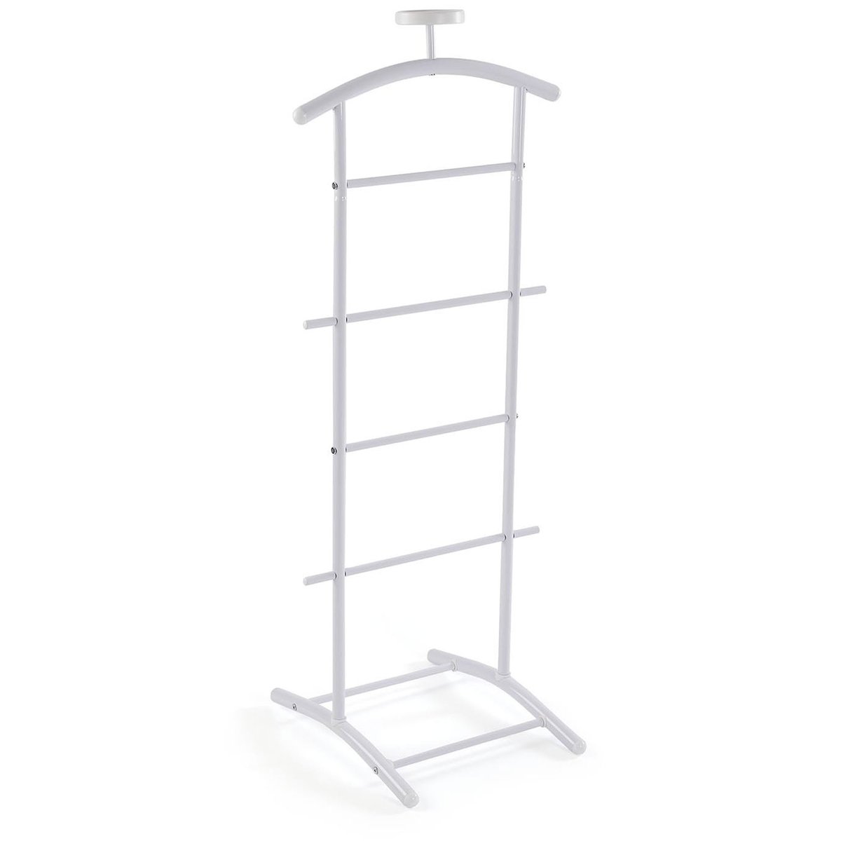Valet de chambre en métal blanc 47x41x112cm blanc, VERSA