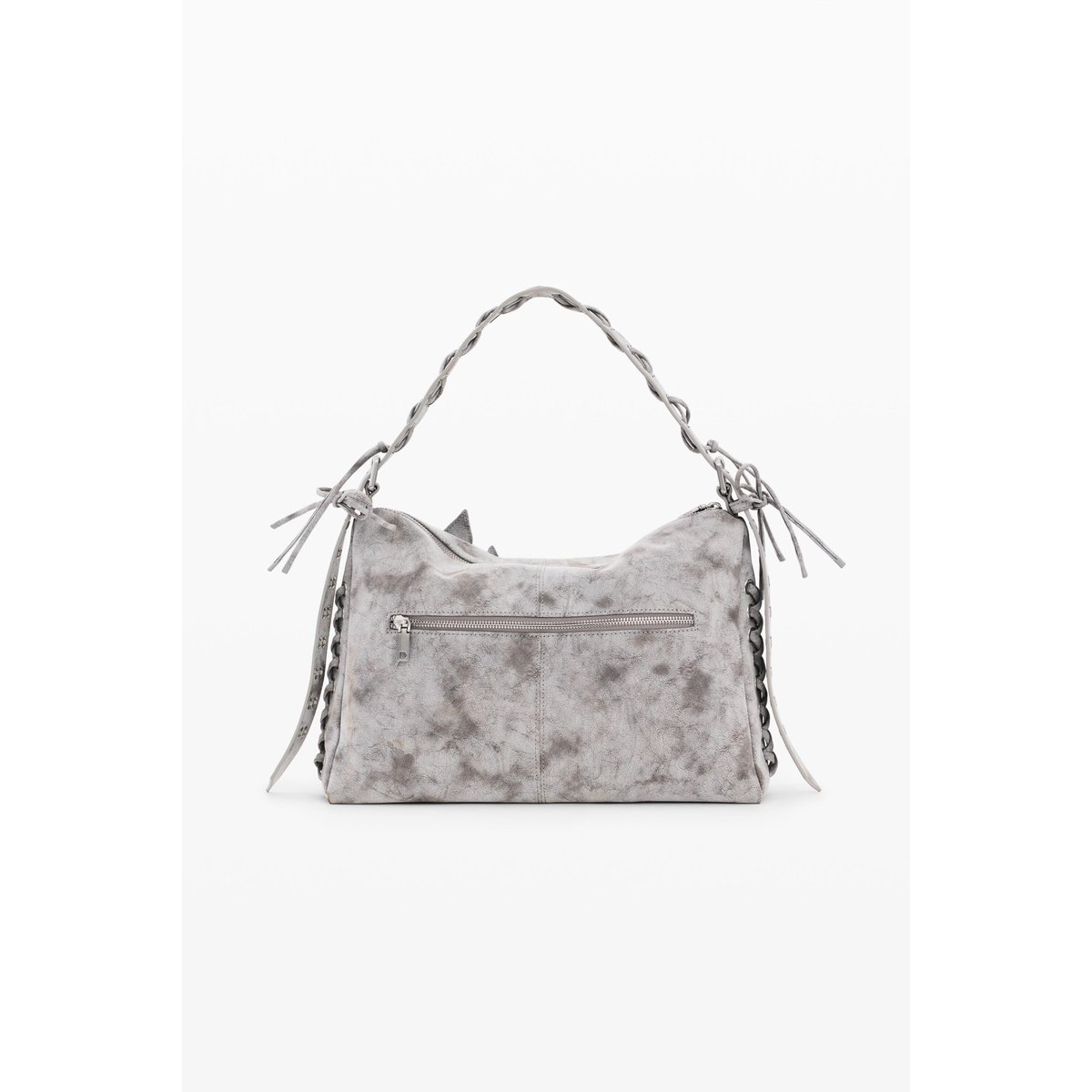 Grand sac à fleurs noir, DESIGUAL