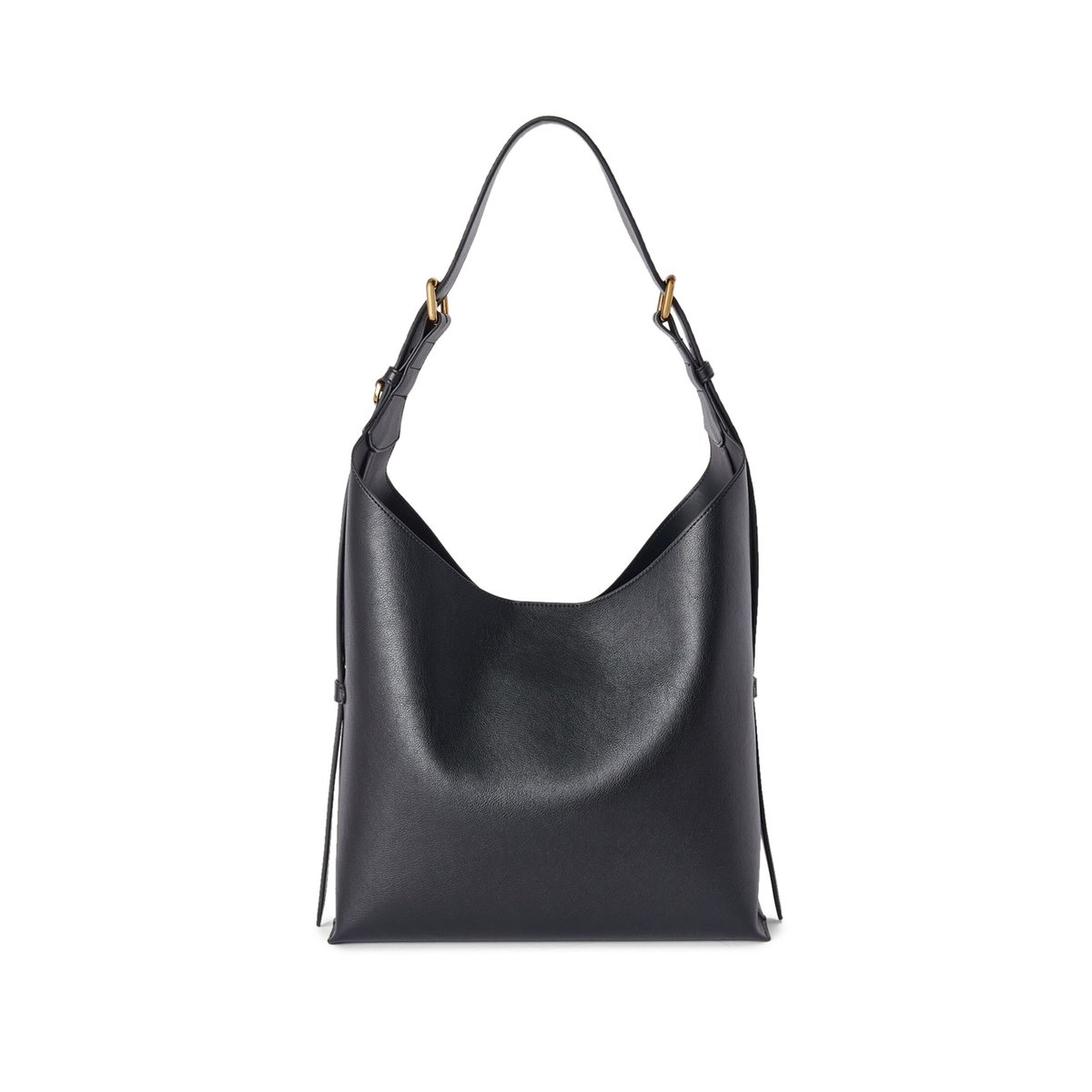 Sac bandoulière hobo avec anse réglable noir, MOTIVI