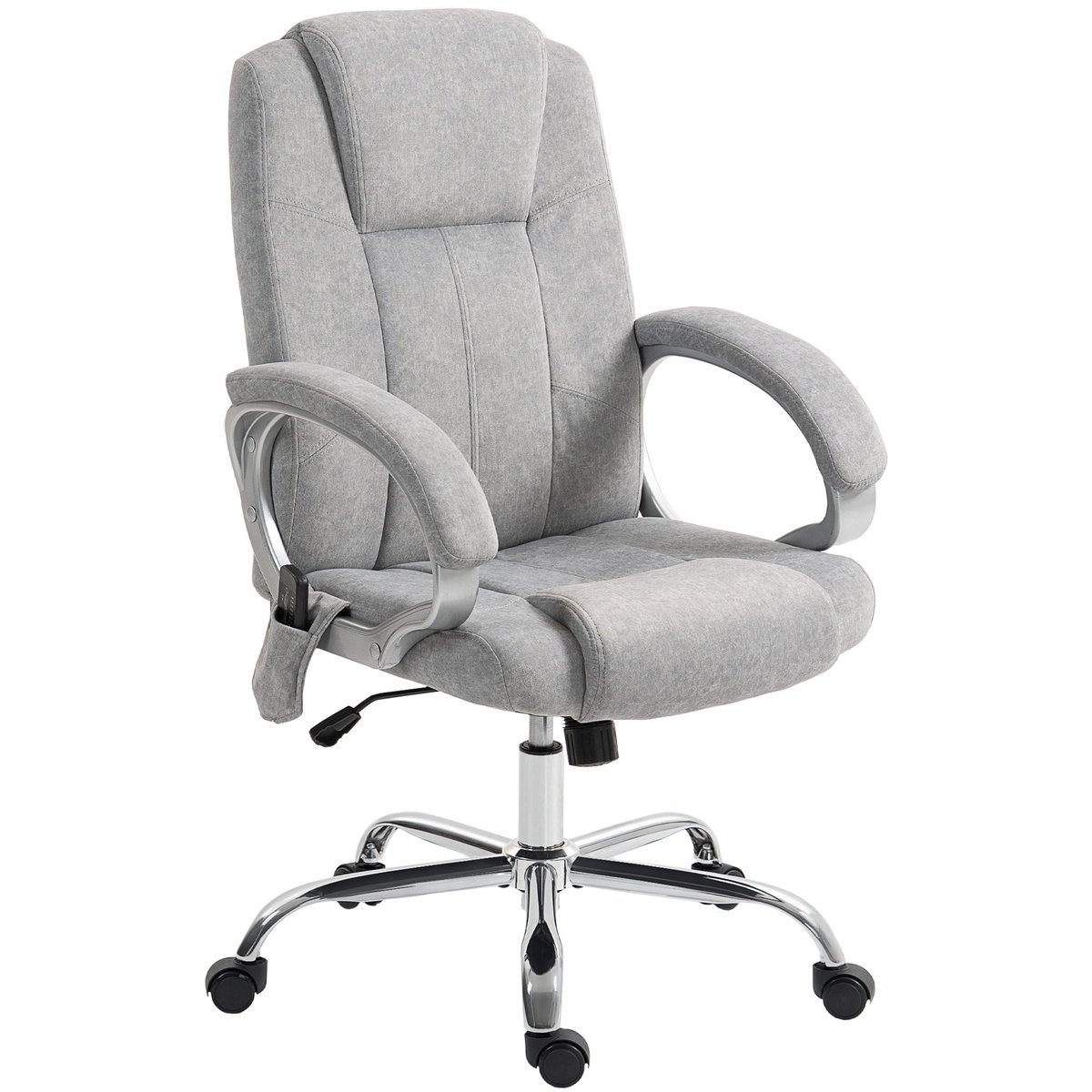 Fauteuil de bureau avec fonction massage gris, HOMCOM