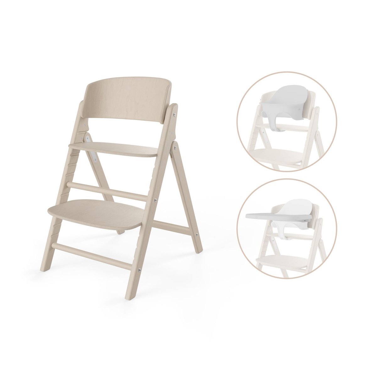 Chaise haute pliante Click & Fold 3-en-1 all natural, CYBEX