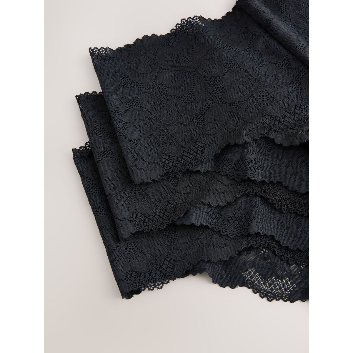 Culotte en dentelle, lot de 3 noir, NEXT