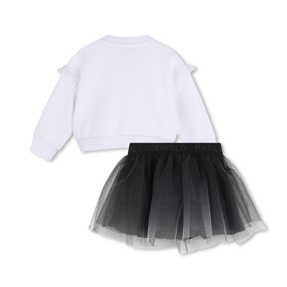 Ensemble sweat et jupe blanc, KARL LAGERFELD KIDS