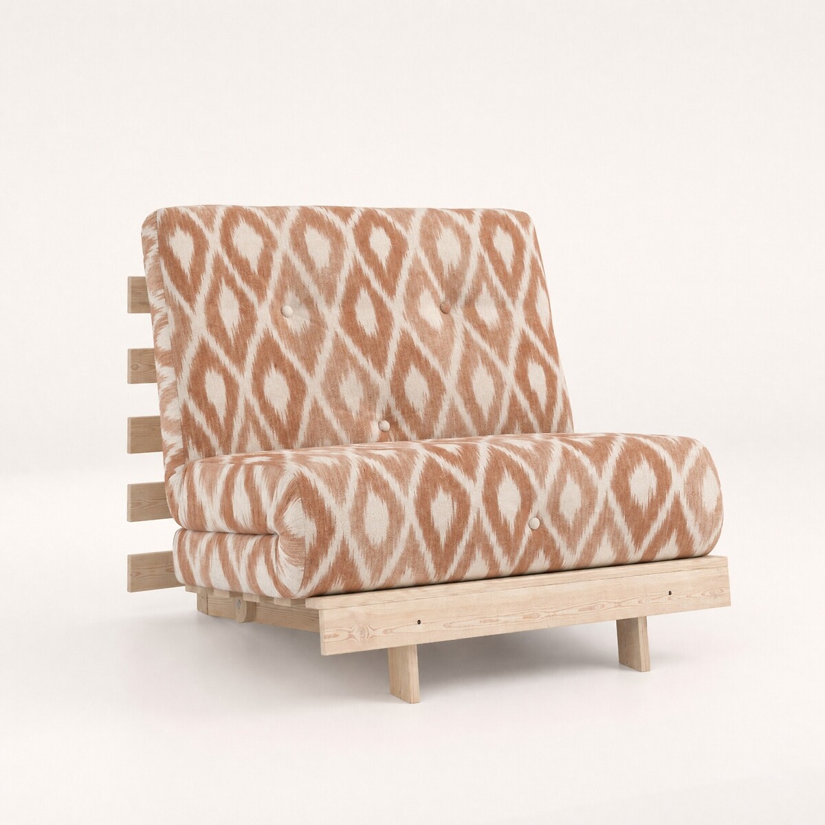 Nemuri Ikat Print Single Futon Sofa Bed orange, ÉDITÉ