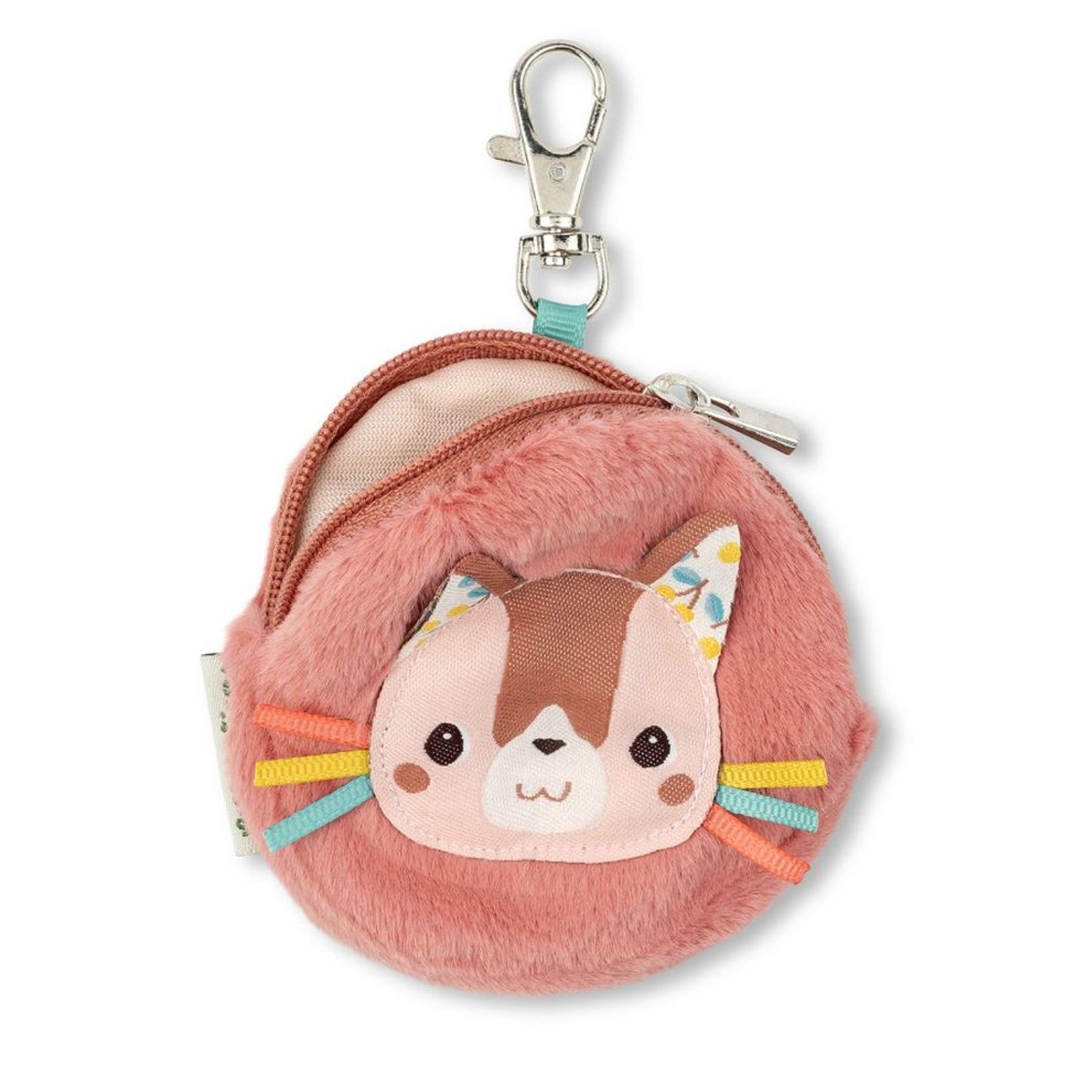 Porte-monnaie pour enfant Jeanne le chat rose, LILLIPUTIENS