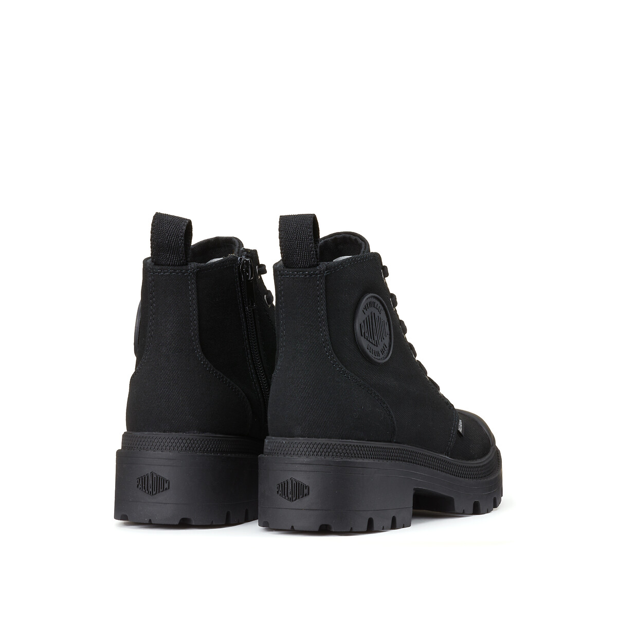 Baskets montantes PALLABASE TWILL noir, PALLADIUM