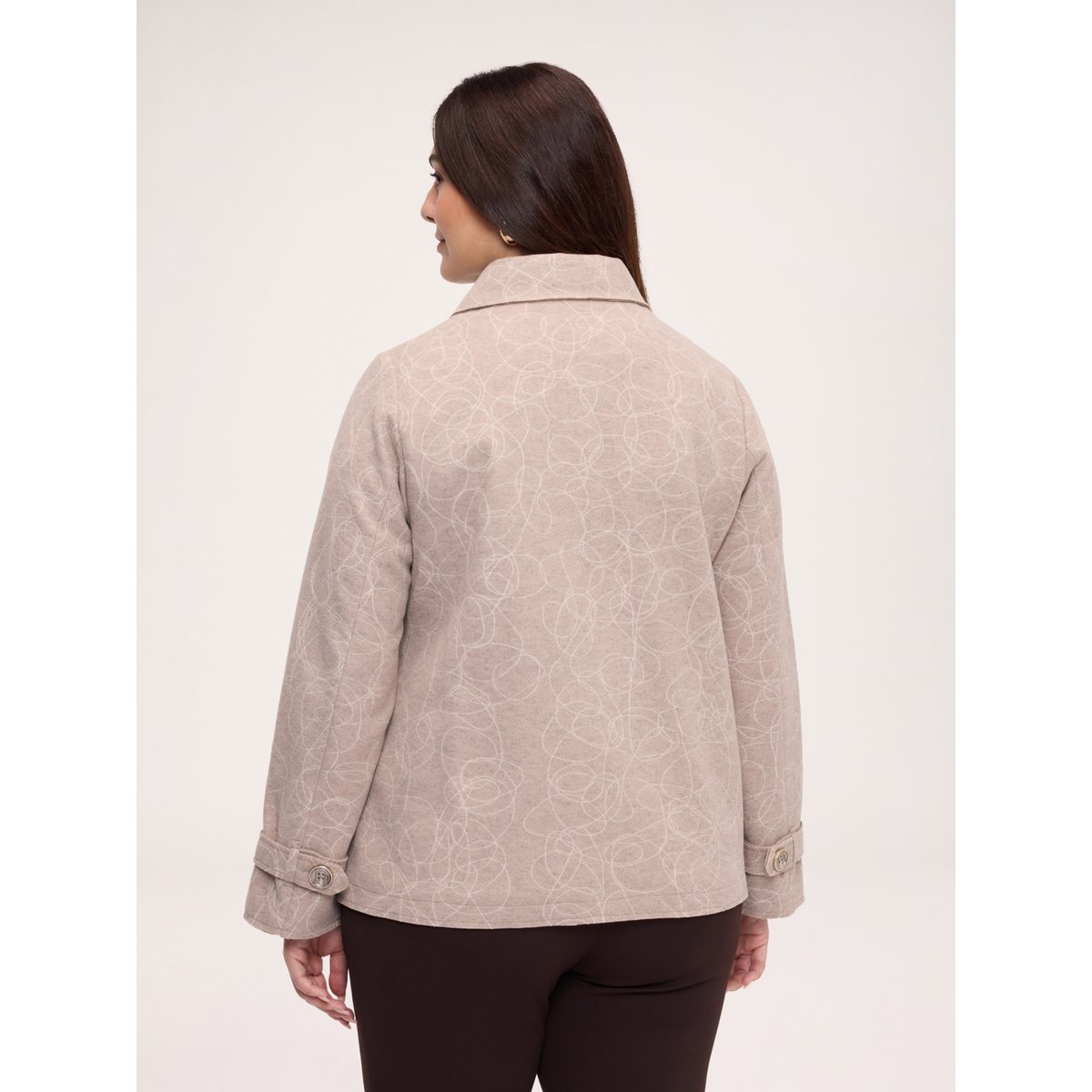 Veste brodée beige, FIORELLA RUBINO