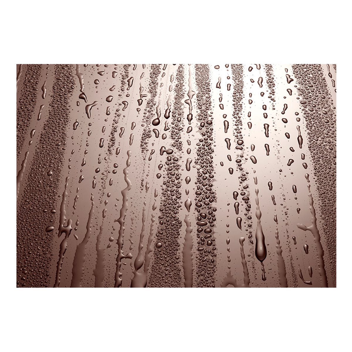 Papier peint intissé panoramique Autumn drizzle beige, EDEN