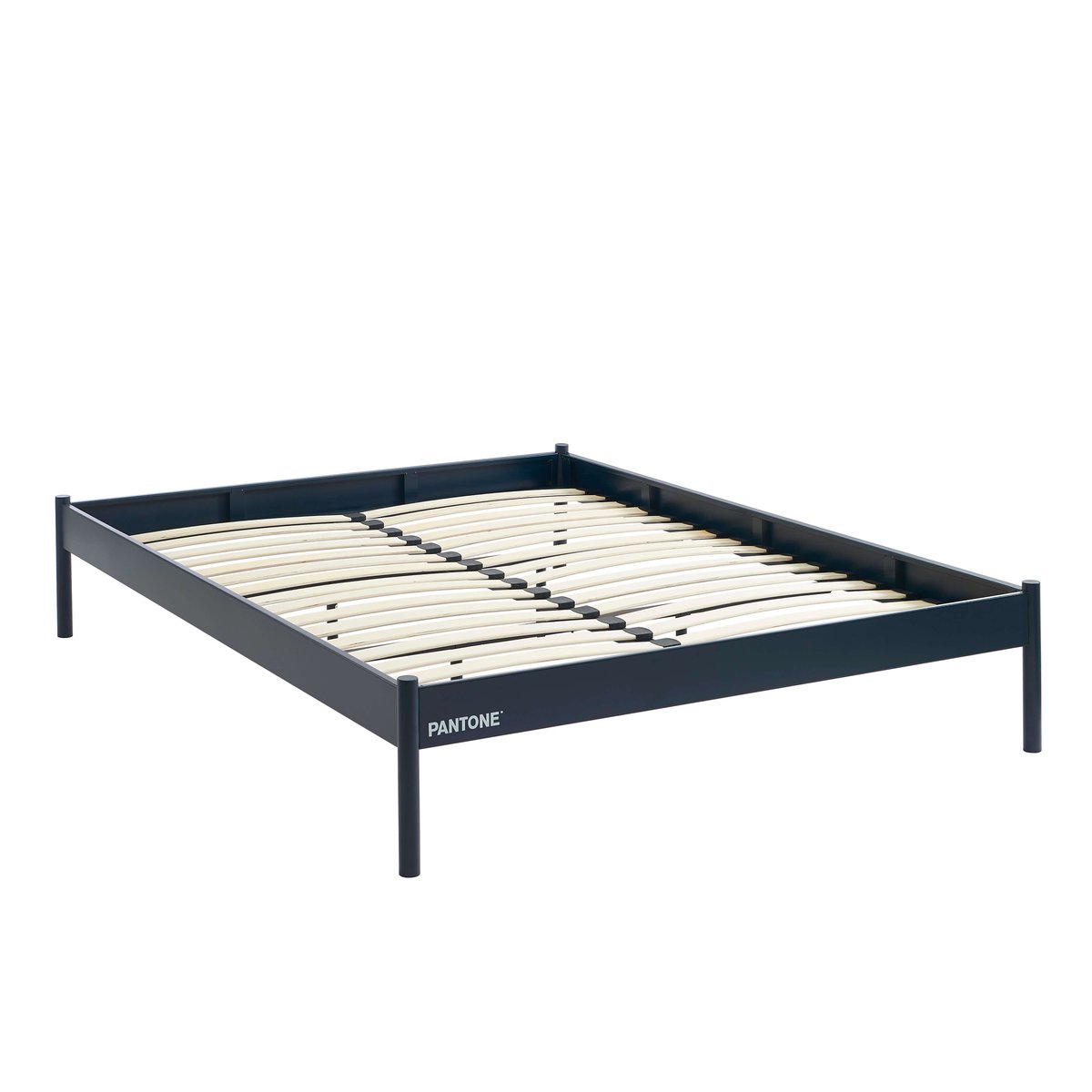 Lit double en acier bleu nuit, PANTONE