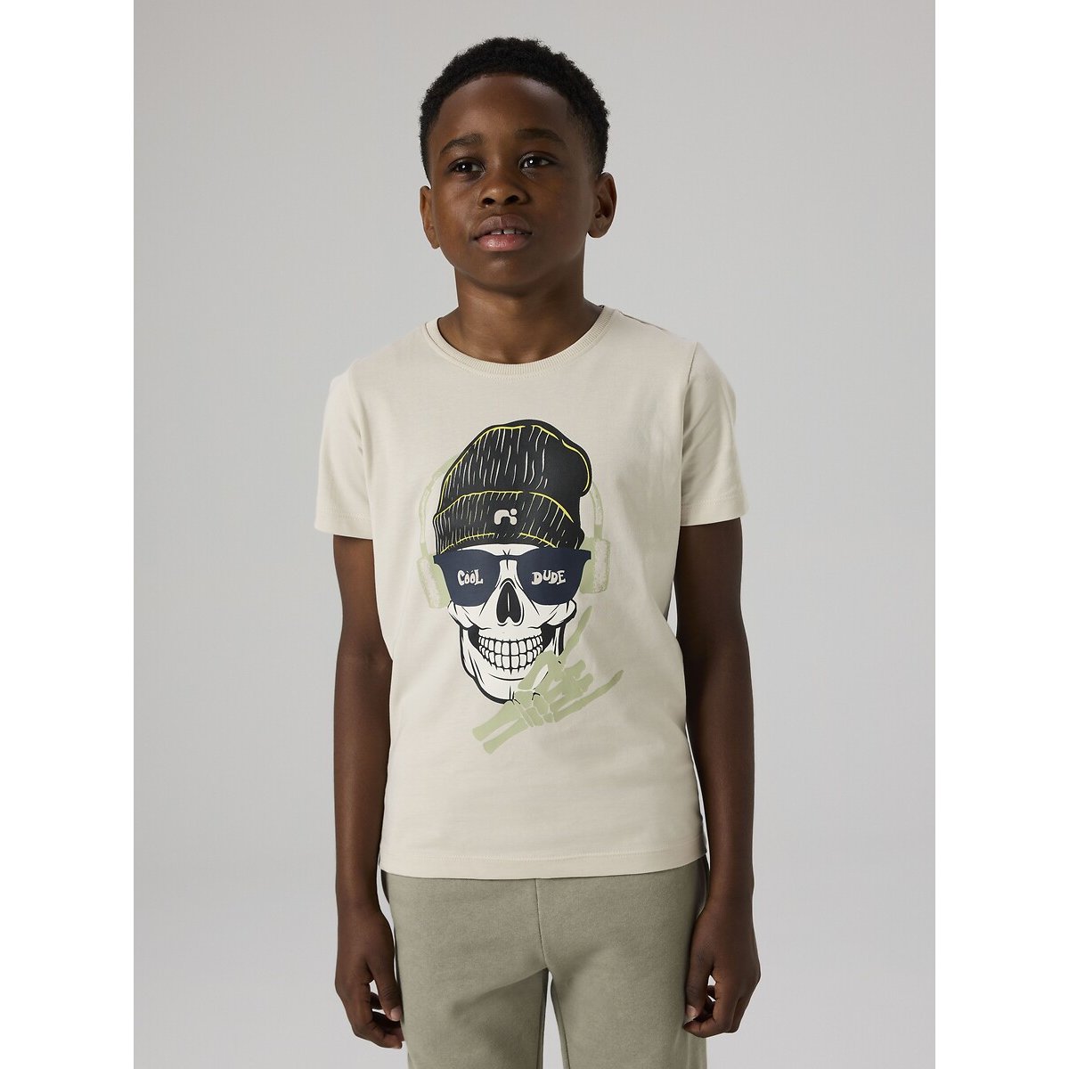 T-shirt manches courtes beige, NAME IT