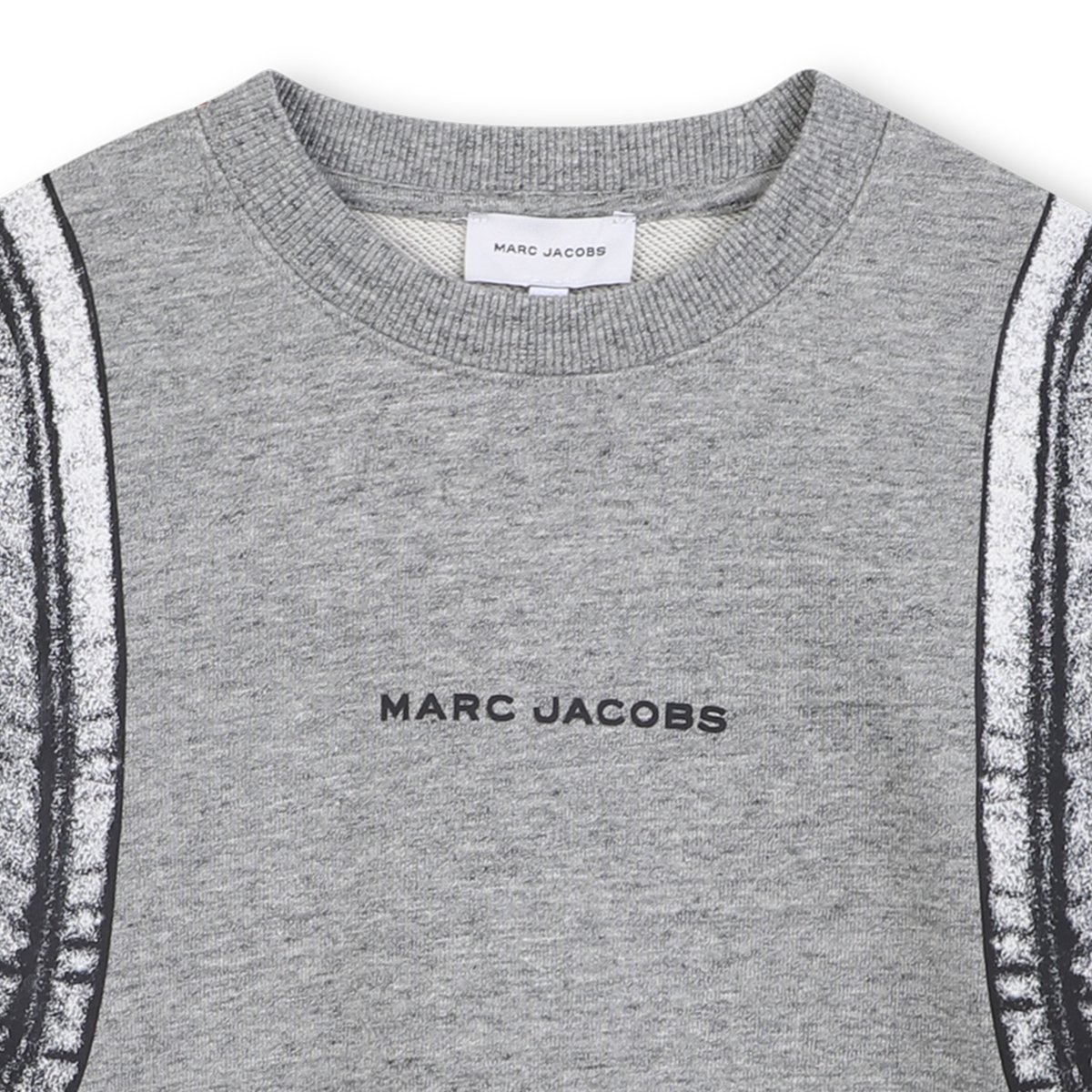 Sweat en polaire de coton gris chine acier, MARC JACOBS