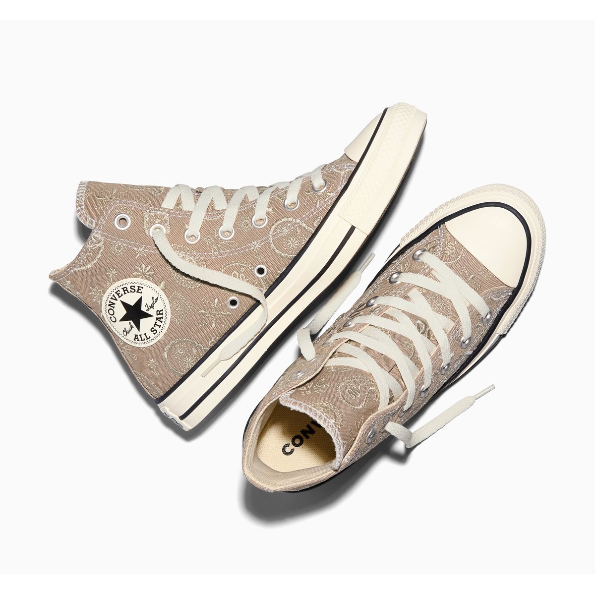 Baskets CHUCK TAYLOR ALL STAR PAISLEY POP vintage cargo/natural ivory, CONVERSE