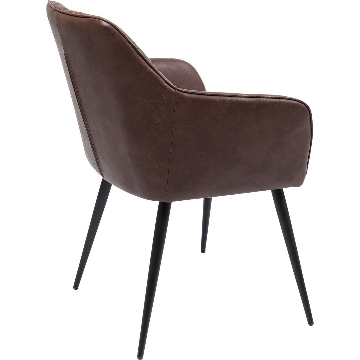 Chaise avec accoudoirs, SAN REMO marron, KARE DESIGN