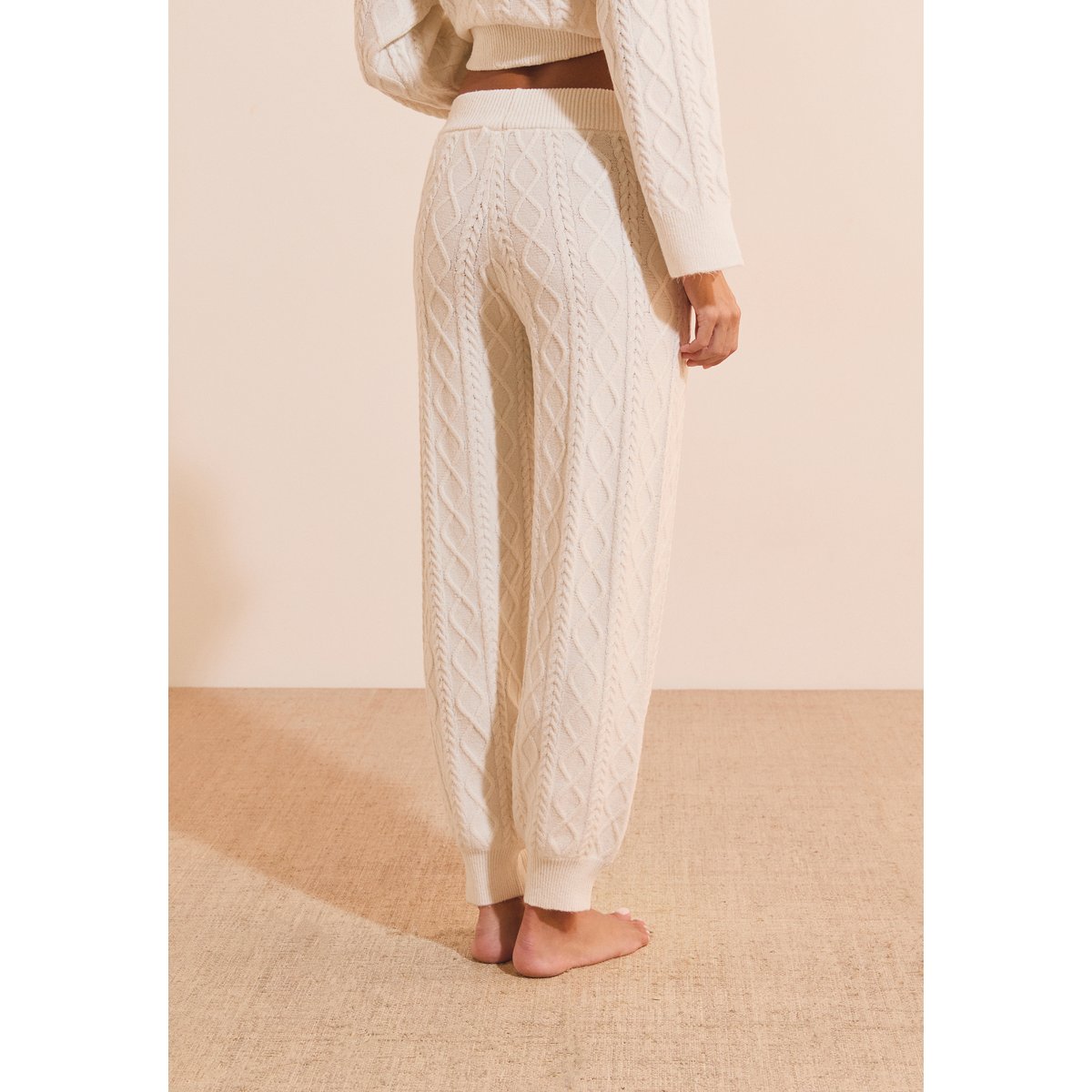 Pantalon en maille BLANCA ecru, ETAM