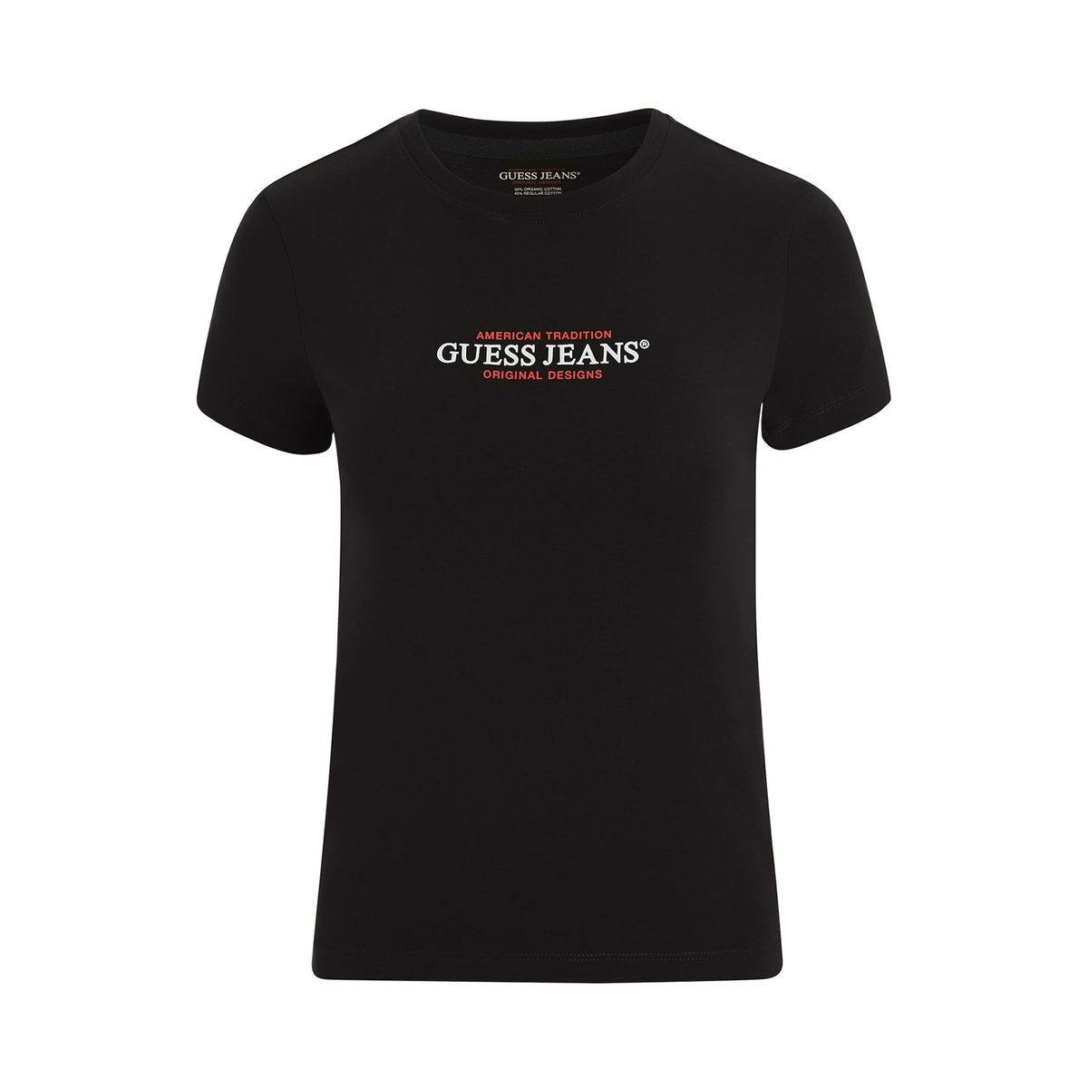 T-Shirt Slim American Tradition noir, GUESS JEANS